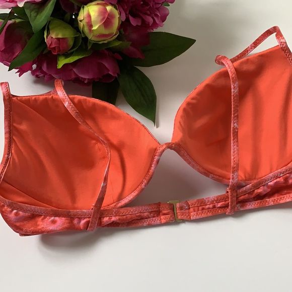 La Perla pink print swimsuit top size 32B - Picture 3 of 5